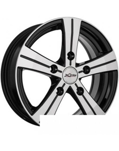 Литые диски X-121 15x6" 5x139.7мм DIA 98мм ET 40мм BK/FP X'trike