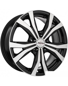 Литые диски X-119 16x6.5" 5x114.3мм DIA 66.1мм ET 40мм BK/FP X'trike