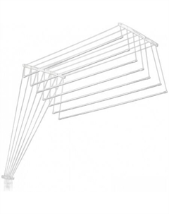 Сушилка для белья Euro Premium потолочная 7 прутьев 150 см (алюминий/белый) Comfort alumin