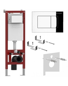 Инсталляция для унитаза Zentralmodul AR0501-0601CH c кнопкой (хром) Asten readle