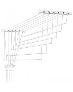 Сушилка для белья Euro Premium потолочная 6 прутьев 150 см (алюминий/белый) Comfort alumin