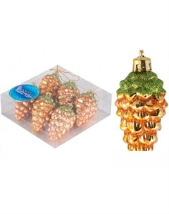 Елочная игрушка Шишки 007475 (6 шт) Волшебная страна