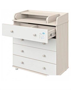 Детский комод Орион 804 Oliver ЛДСП (бодега светлый/белый) Атон мебель