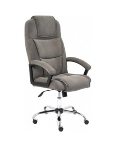 Офисное кресло Bergamo флок (хром/серый 29) Tetchair