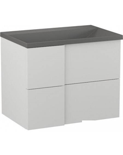 Тумба под умывальник Nelli 70 (бело-серый п/мат) Lauter