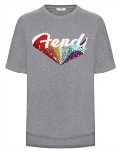 Футболка хлопковая Fendi