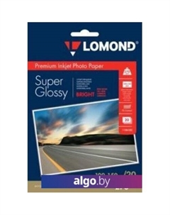 Фотобумага Суперглянцевая ярко-белая A6 270 г/м2 20 листов [1106102] Lomond