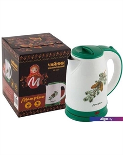 Электрический чайник MA-120 (стальной/ель с шишками) Матрена