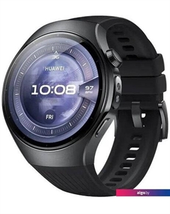 Умные часы Watch 5 46 мм (черный, с черным силиконовым ремешком, международная версия) Huawei