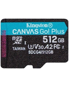 Карта памяти Canvas Go! microSDXC 512GB SDCG4/512GBSP Kingston