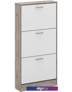 Тумба для обуви 600 3-х дверная (дуб крафт серый/белый) Imperial