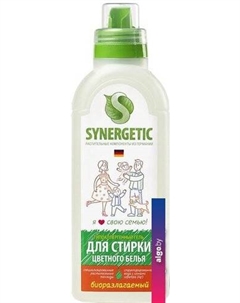 Гель для стирки для цветного белья 0.75 л Synergetic