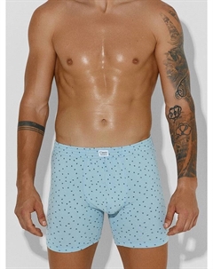 Трусы боксеры мужские голубые с принтом Mark formelle