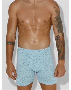 Трусы боксеры мужские голубые с принтом Mark formelle