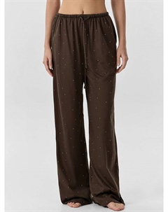Брюки домашние женские коричневые Mark formelle