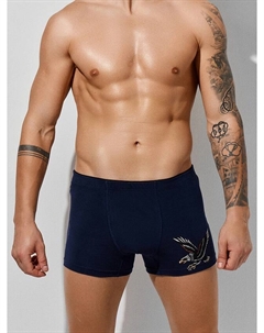 Трусы боксеры мужские синие с принтом Mark formelle