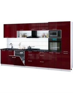 Кухонный гарнитур Интерлиния Мила Gloss 3.6-ПМ1