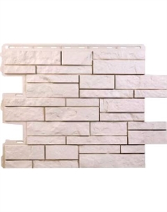 Сайдинг Альта-профиль Камень Шотландия ЭКО Кремовый