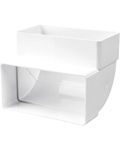 Колено воздуховода Семь ветров Вертикальное 204x60 / 8282