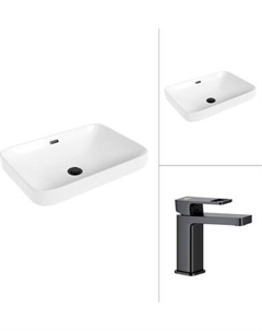 Умывальник со смесителем Lauter 21441A + Cascade 21СК655BS