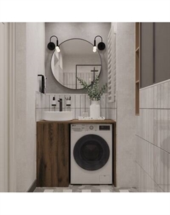 Тумба под умывальник ЗОВ Стамбул 120 / S120LAW0LAWWMD Зов