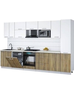 Кухонный гарнитур Интерлиния Мила Gloss 3.3-ПМ2