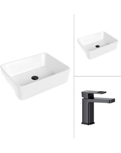 Умывальник со смесителем Lauter 21675 + Cascade 21СК655BS