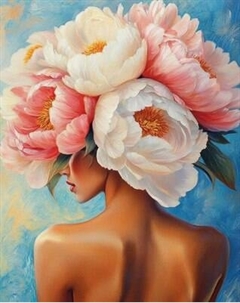 Набор алмазной вышивки Феникс+ Девушка-пион / 70824 Feniks