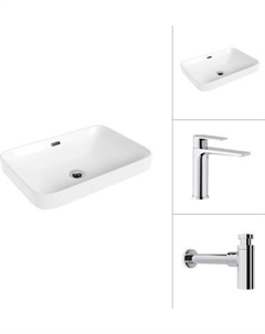 Умывальник со смесителем Lauter 21441A + Reef 21CK678C с сифоном 21635CH