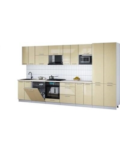 Кухонный гарнитур Интерлиния Мила Gloss 3.8-ПМ2
