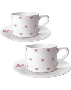 Набор для чая/кофе Mandarin Decor Сердце / DS14F24703-250-2W Mandarin decor
