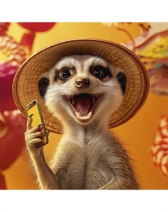 Набор алмазной вышивки Феникс+ Веселый сурикат / 70834 Feniks