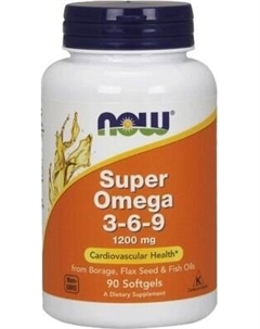 Жирные кислоты NOW Foods Omega 3-6-9 Super 1200MG Now