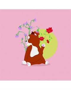 Картина Stamprint Собака и йога 3 / CD003