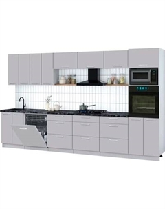 Кухонный гарнитур Интерлиния Мила Gloss 3.6-ПМ1-2