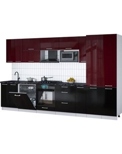 Кухонный гарнитур Интерлиния Мила Gloss 3.5-ПМ2