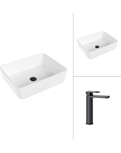 Умывальник со смесителем Lauter 21674 + Cascade 21СК0655BS