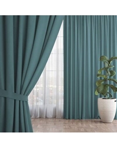 Комплект штор Волшебная ночь Рогожка с подхватами 200x270/920764