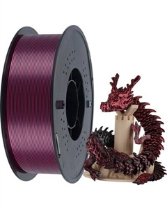 Пластик для 3D-печати Kingroon PLA Dual-Silk Black-Red 1.75mm / NSC036