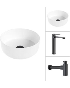 Умывальник со смесителем Lauter 21499-31 + Moon 21СК8691BS с сифоном 21635B