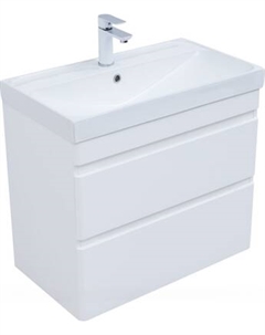 Тумба под умывальник Aquanet Слим 80 2ящ / 346049