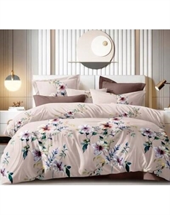 Комплект постельного белья Реноме Евро Оливковая коллекция. Простыня на резинке УУ 6837