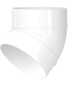 Колено воздуховода Семь ветров 100мм 45 / 1210