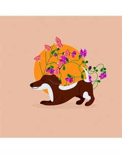 Картина Stamprint Собака и йога 1 / CD001