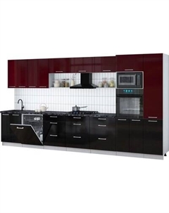 Кухонный гарнитур Интерлиния Мила Gloss 4.0-ПМ1