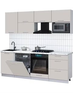 Кухонный гарнитур Интерлиния Мила Gloss 2.3-ПМ2