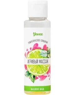 Масло для тела Yovee Игривый массаж с афродизиаком с ароматом мята и лайм / 722110