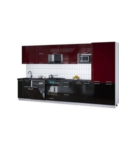 Кухонный гарнитур Интерлиния Мила Gloss 3.8-ПМ2