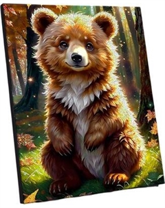 Картина по номерам Флюид Медвежонок В Лесу / SHR0577