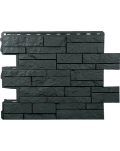 Сайдинг Альта-профиль Камень Шотландия ЭКО Графит